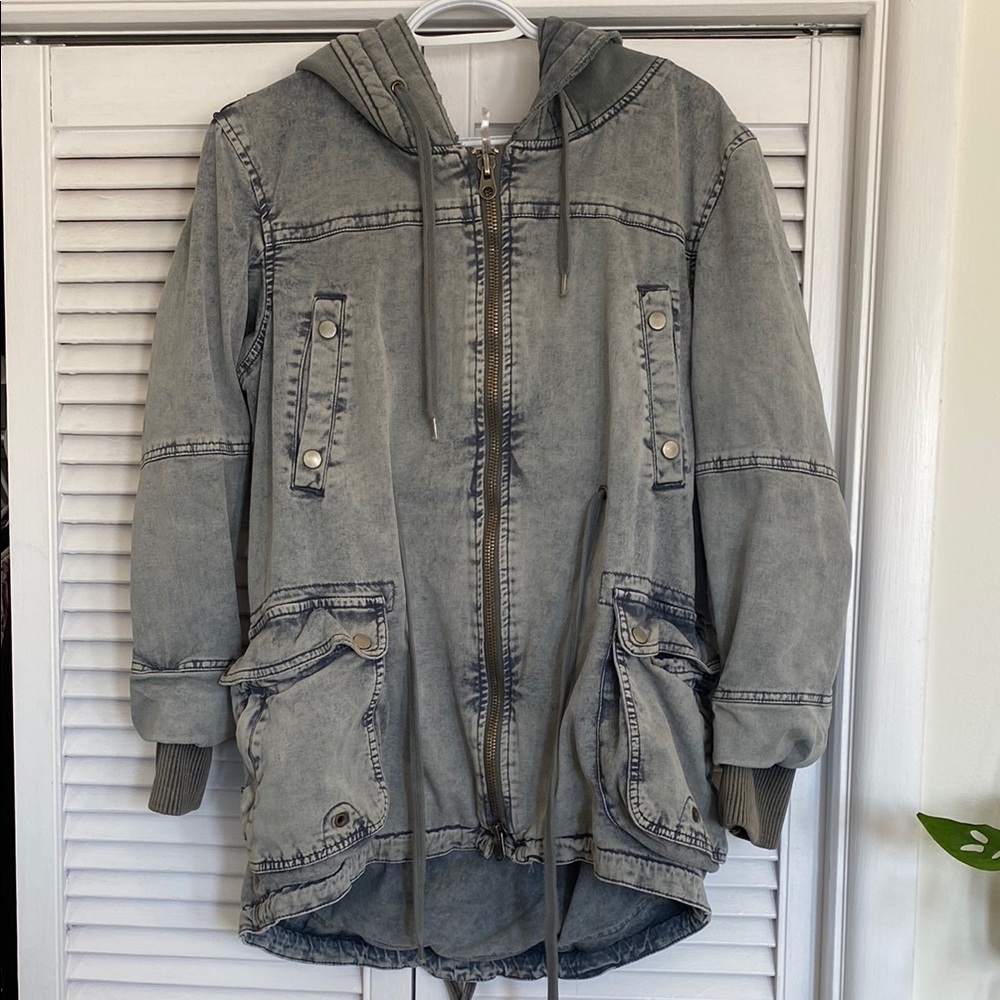 Free People Boyfriend Hooded Coat